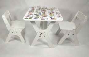 Детский растущий стол-парта и два стула Я САМ "Умка-Дуо" (Алфавит) в Советском - sovetskij.mebel-74.com | фото