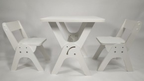 Детский растущий стол-парта и два стула Я САМ "Умка-Дуо" (Белый) в Советском - sovetskij.mebel-74.com | фото