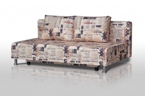 Диван-кровать Комфорт без подлокотников Принт "Gazeta" (2 подушки) в Советском - sovetskij.mebel-74.com | фото
