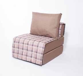 Кресло-кровать бескаркасное Харви (коричневый-квадро беж) в Советском - sovetskij.mebel-74.com | фото