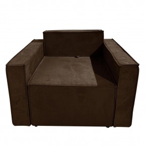 Кресло-кровать Принц КК1-ВК (велюр коричневый) в Советском - sovetskij.mebel-74.com | фото
