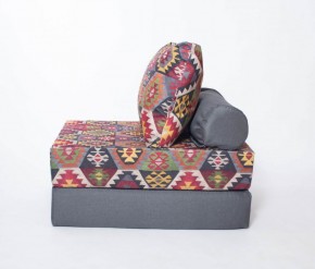 Кресло-кровать-пуф бескаркасное Прайм (мехико серый-графит) в Советском - sovetskij.mebel-74.com | фото