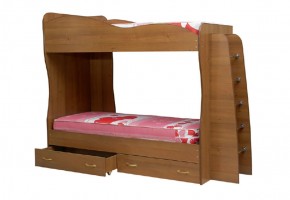 Кровать детская 2-х ярусная Юниор-1 (800*2000) ЛДСП в Советском - sovetskij.mebel-74.com | фото
