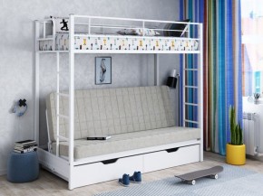 Кровать двухъярусная с диваном "Мадлен-ЯЯ" с ящиками в Советском - sovetskij.mebel-74.com | фото