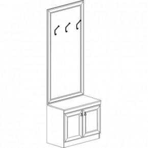 Шкаф для одежды открытый №620 "Инна" Денвер темный в Советском - sovetskij.mebel-74.com | фото