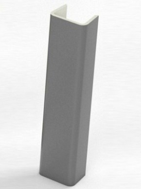 Торцевая заглушка  для цоколя h100 мм (Алюминий, Белый, Черный, Сонома) в Советском - sovetskij.mebel-74.com | фото